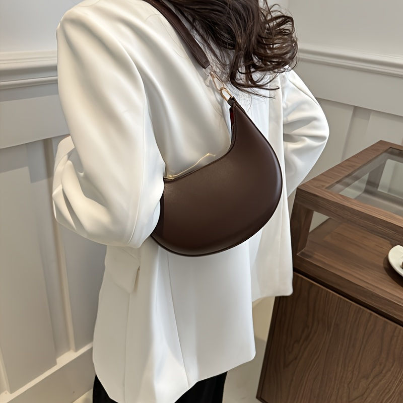 Thumbnail: Women's Bag Shoulder Bags Women Moon-shaped Baseball NEW Fashion Luxury Women's 