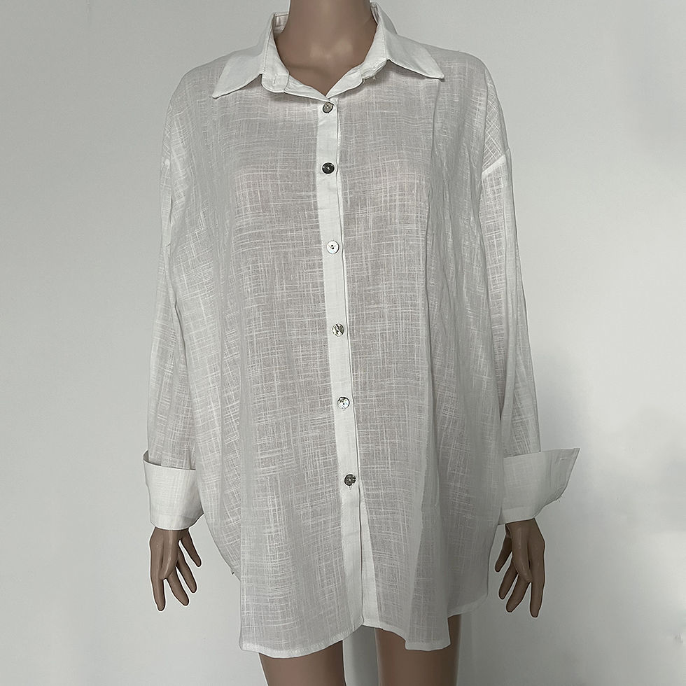 Thumbnail: We.Fine Women's Shirt Elegant Long Sleeve Blouse Spring Vintage Basic Top Collar