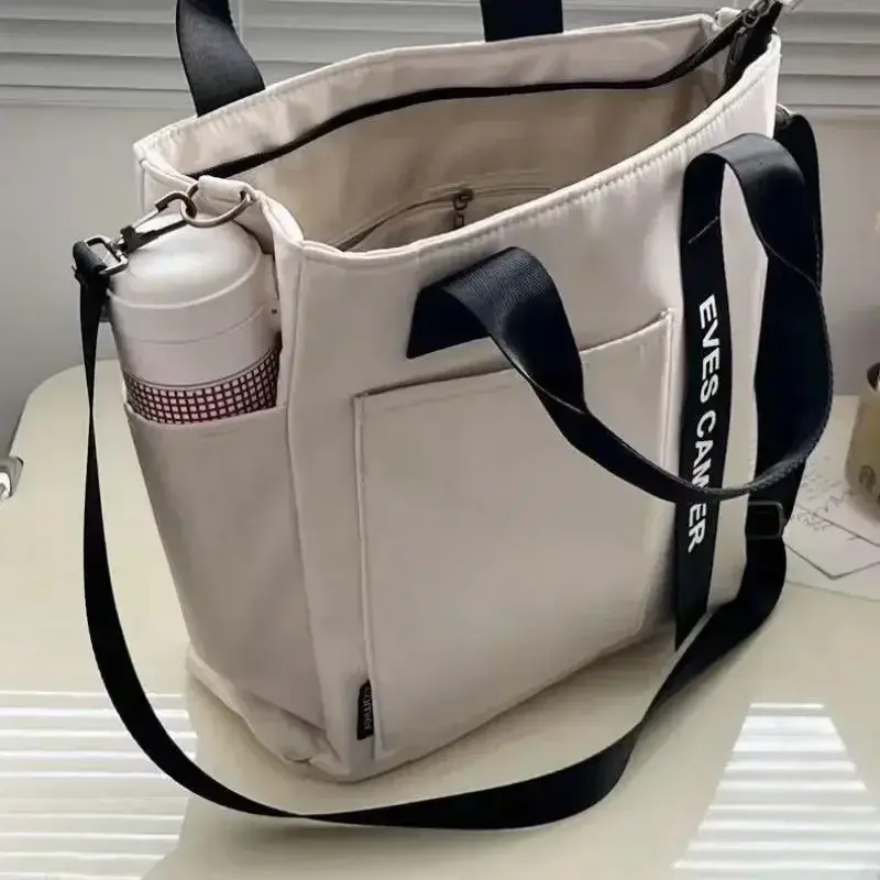 2024 New Casual Tote Large Capacity Shoulder Bag Nylon Waterproof Canvas Handbag