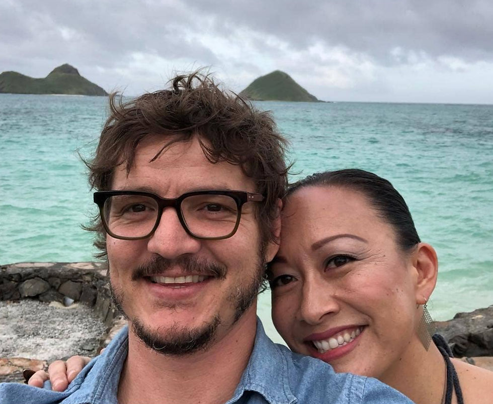 Grace Go and Pedro Pascal
