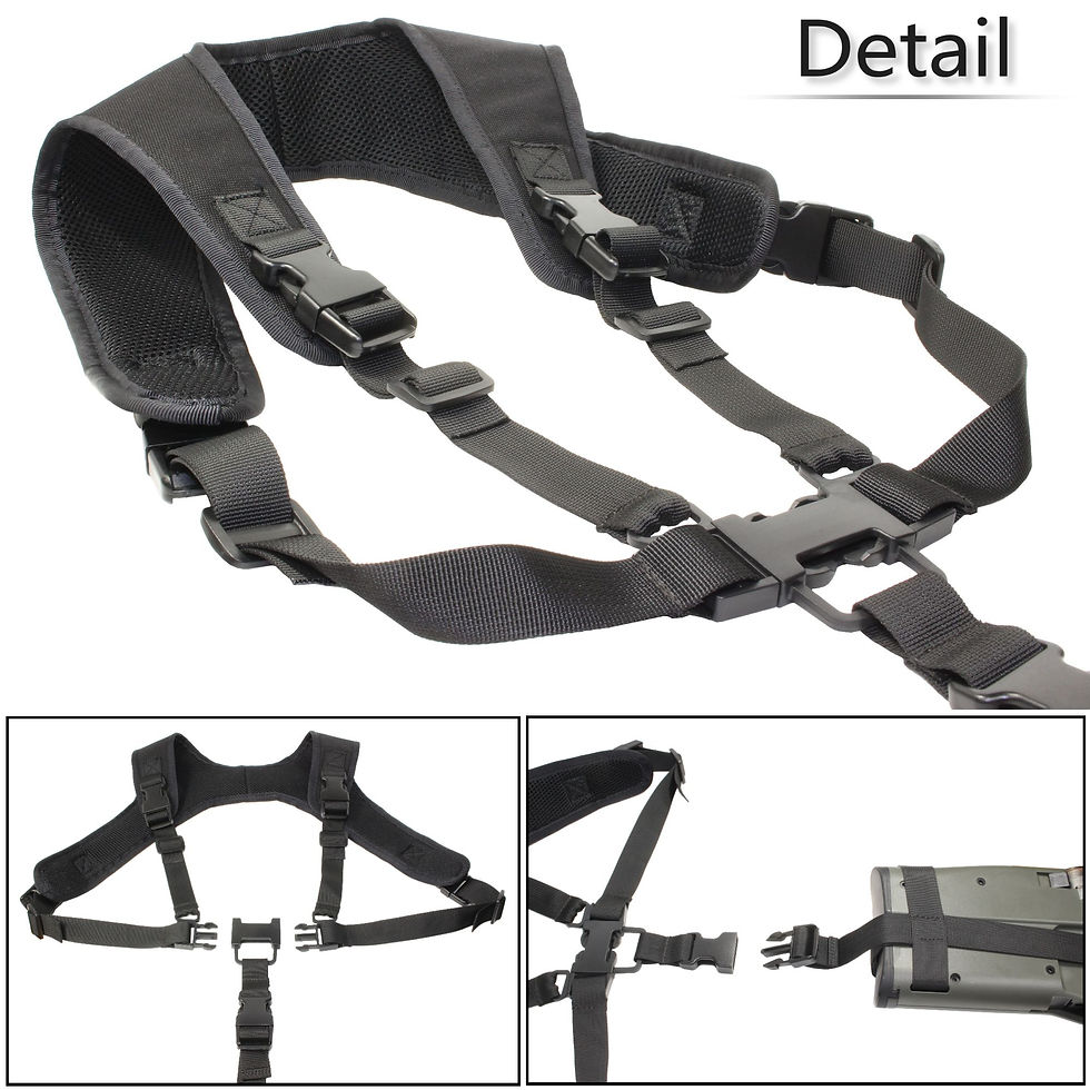 サムネイル： P90 専用 ハーネス型 シングルポイント スリングベルト スリング/ハンドガン ランヤード セット