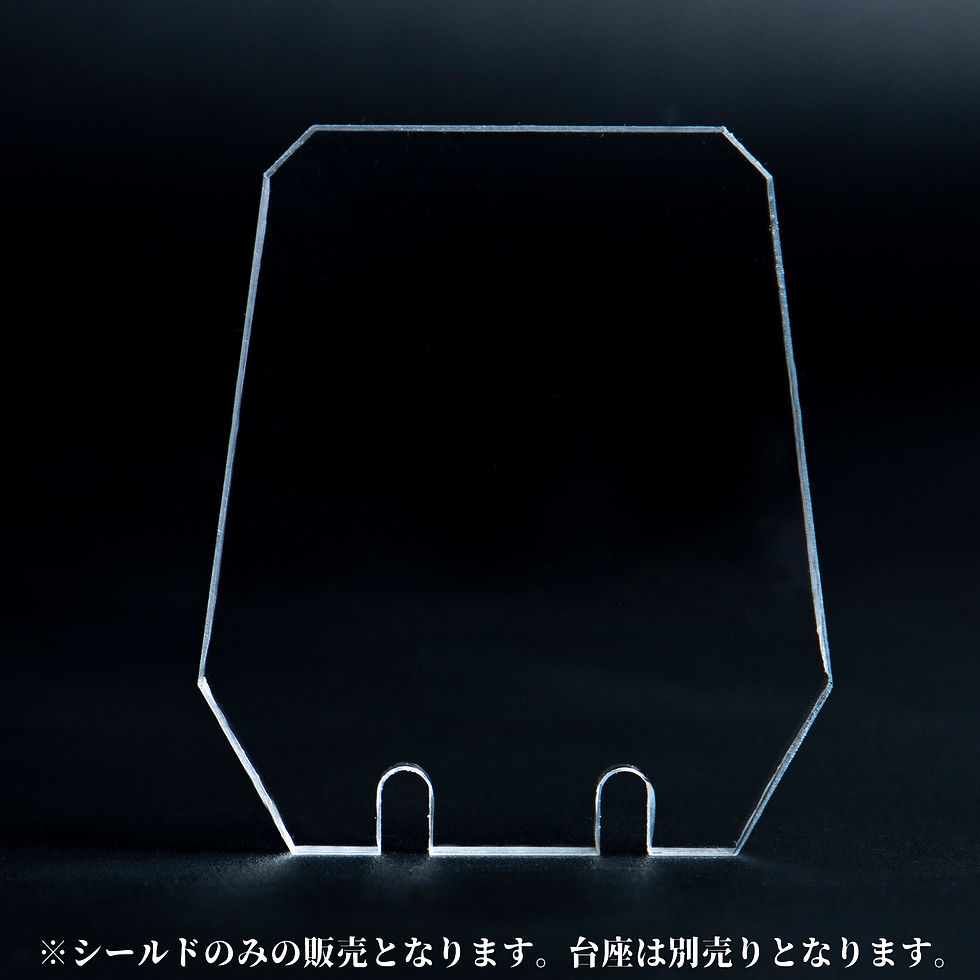 サムネイル： 交換用 小型 スコープシールド 強度50倍 衝撃に強い ポリカーボネート製