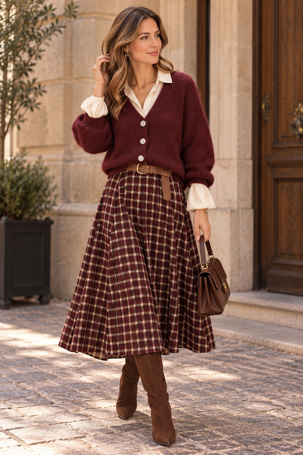 Bordeaux gilet Elisa