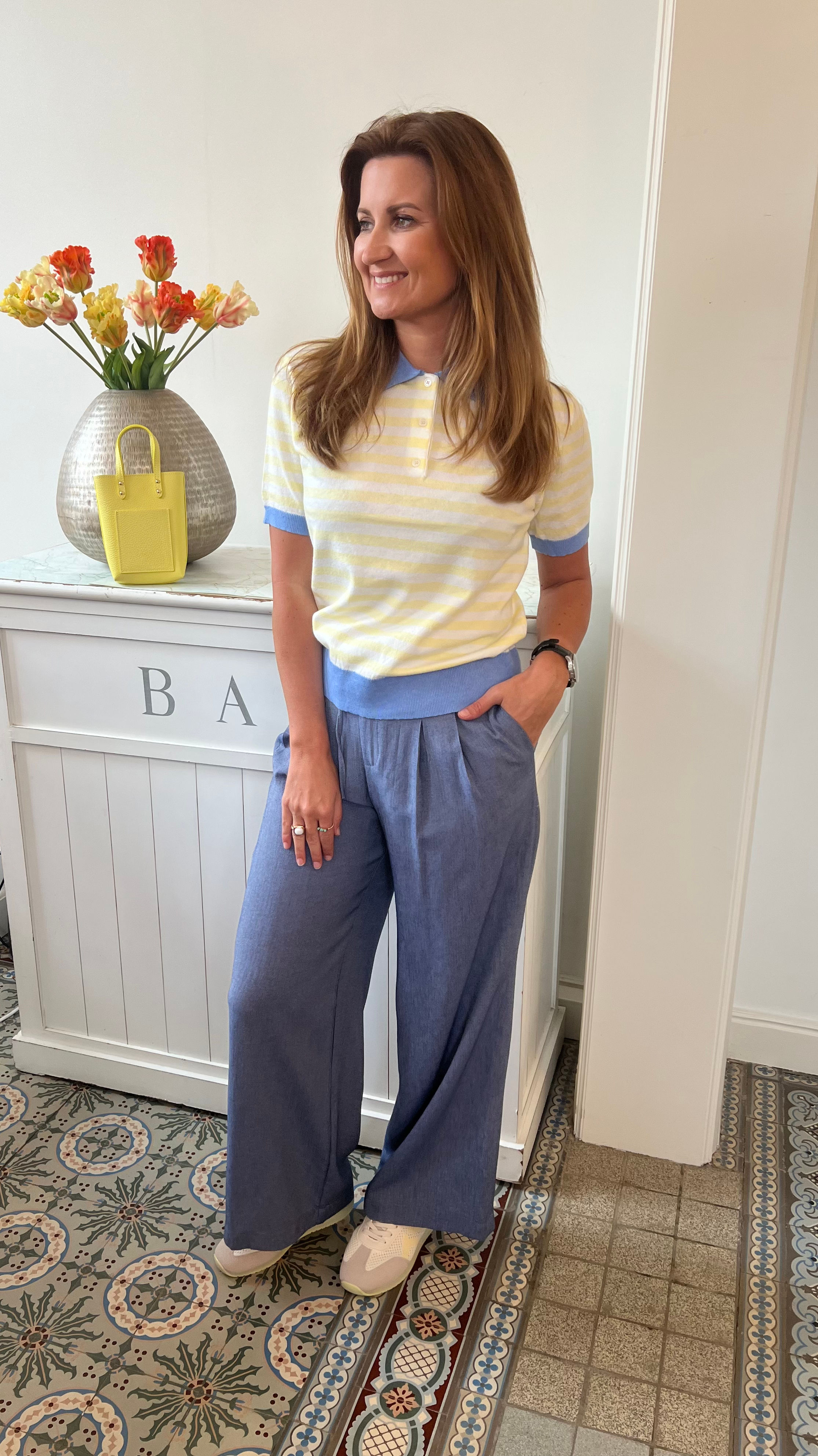 Broek Pauline jeansblauw 