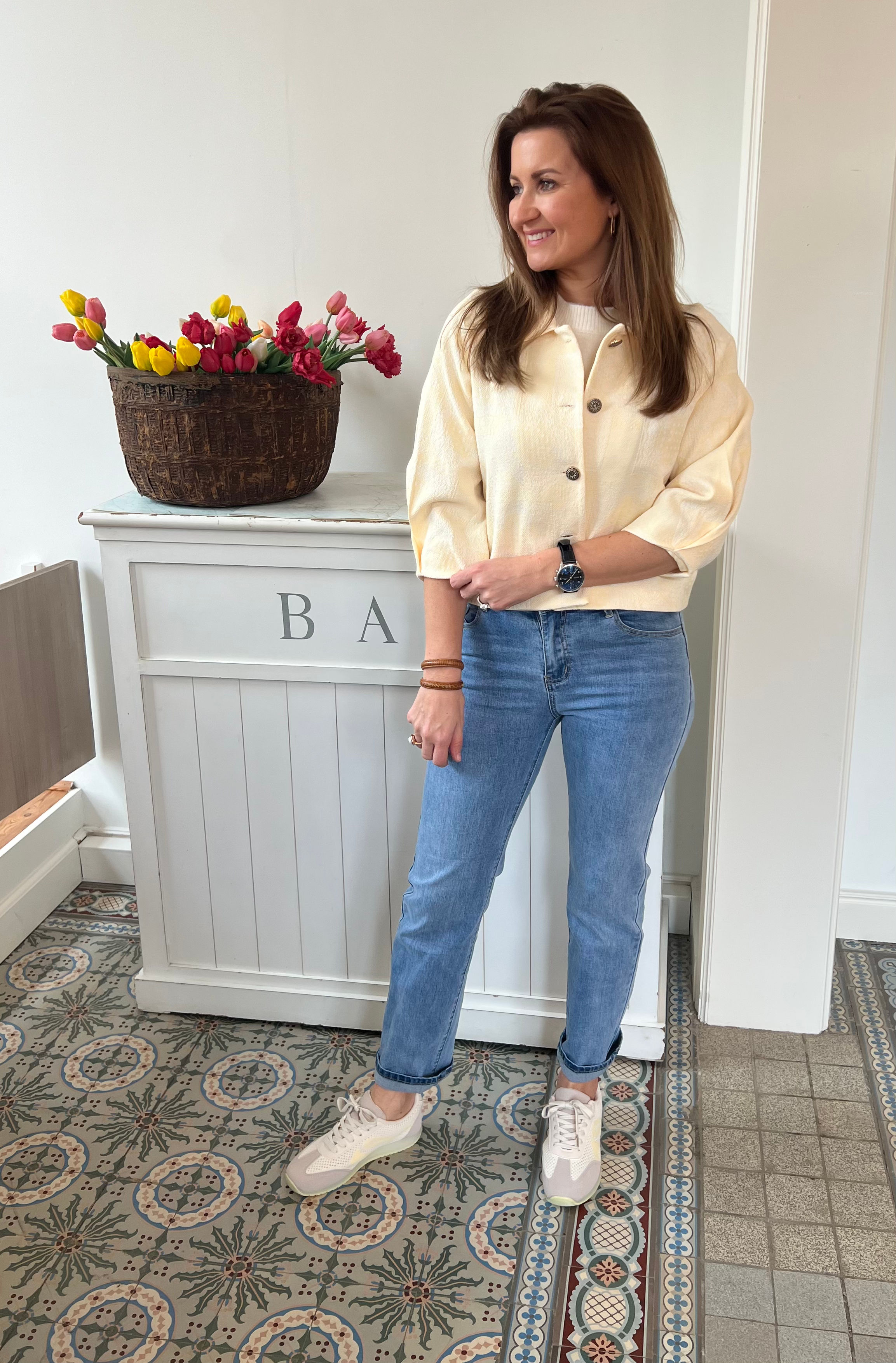 Hip, los geel vestje