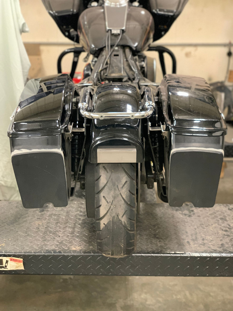 Thumbnail: Shorter Bag Supports 97-08 (keep rear grab bar)