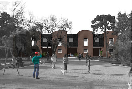 atelier arquitectos - Conjunto habitacional impreso con hormigón 3D - COBOD