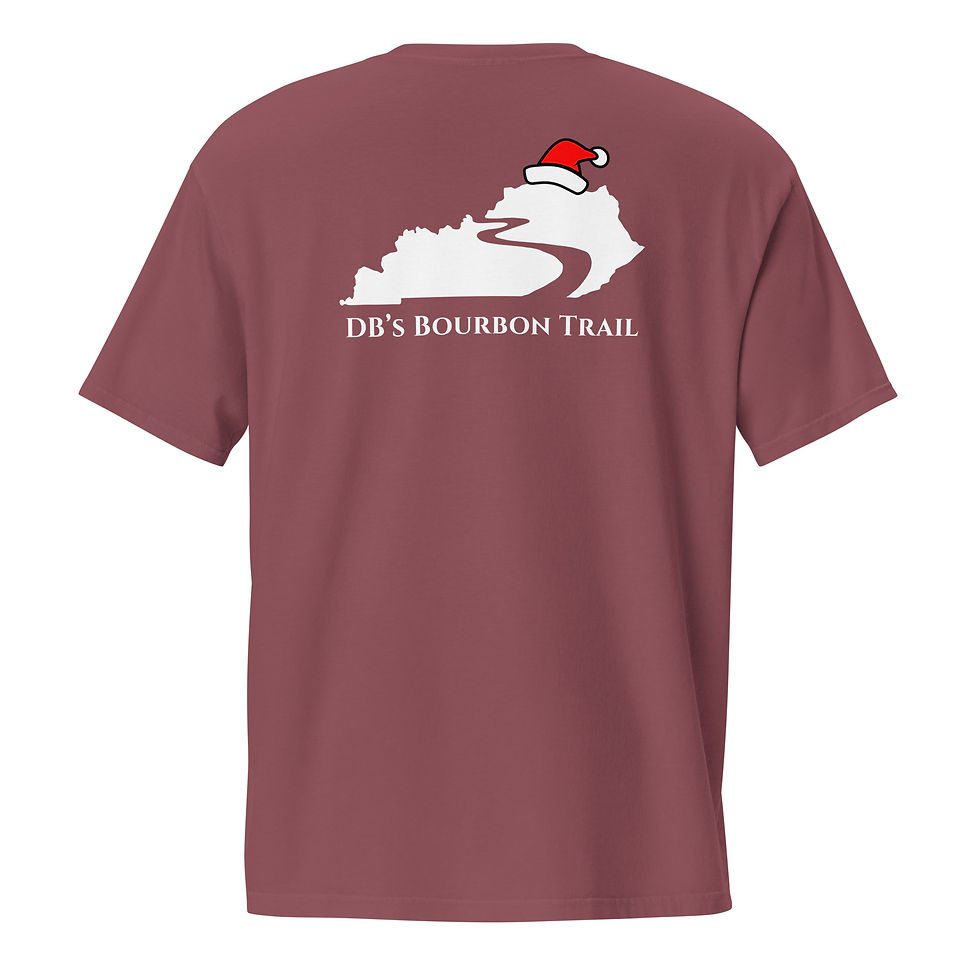 Thumbnail: DB’s Bourbon Trail Holiday Logo Pocket T-Shirt (White Logo)
