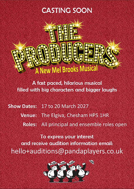 The Producers casting call flyer