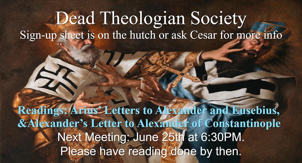 Dead Theologian Society Study