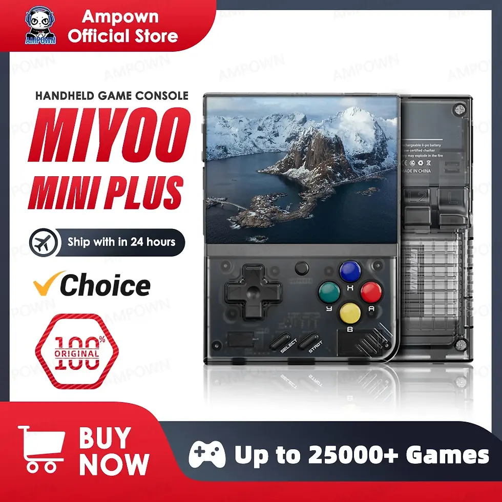 Thumbnail: MIYOO Mini Plus Portable Retro Handheld Game Console V2 Mini+ IPS Screen Classic