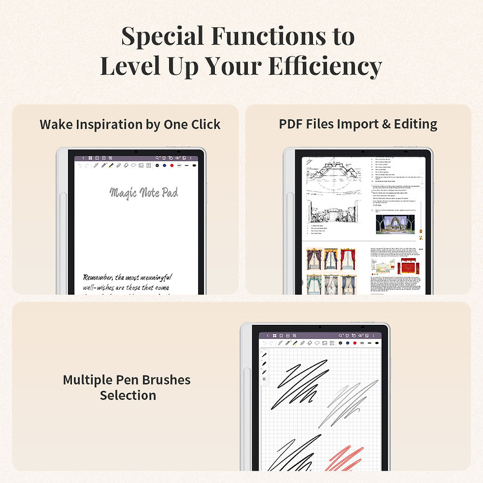Thumbnail: XPPen Magic Note Pad Android 14 White Graphic Tablet Business Digital Writing No