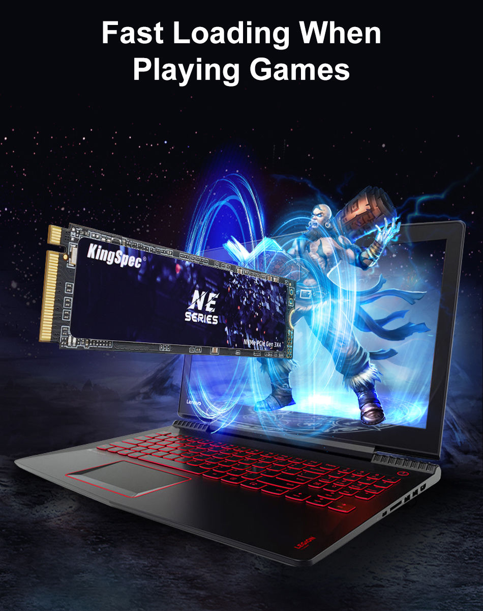 Thumbnail: KingSpec M.2 SSD 120GB 256GB 512GB 1TB SSD 2TB hard Drive M2 ssd m.2 NVMe pcie S
