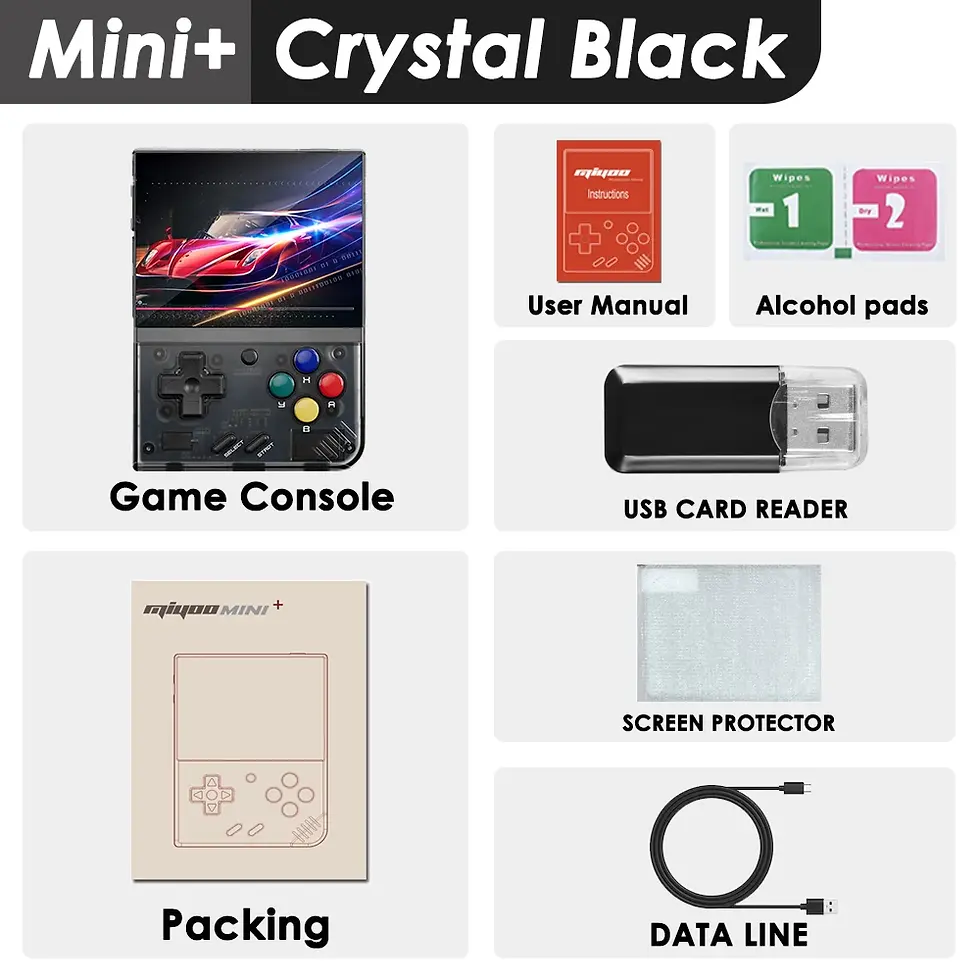 Thumbnail: MIYOO Mini Plus Portable Retro Handheld Game Console V2 Mini+ IPS Screen Classic