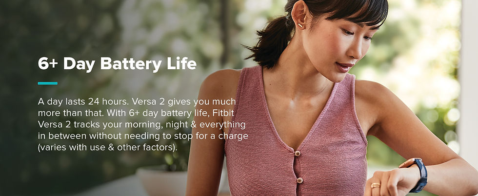 Thumbnail: Fitbit Versa 2 Health and Fitness Smartwatch with Heart Rate, Music, Alexa Built