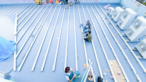 【Dragon76 x Kensuke Takahashi x LuiseOno】Mural
"W.Ru honatsugi"