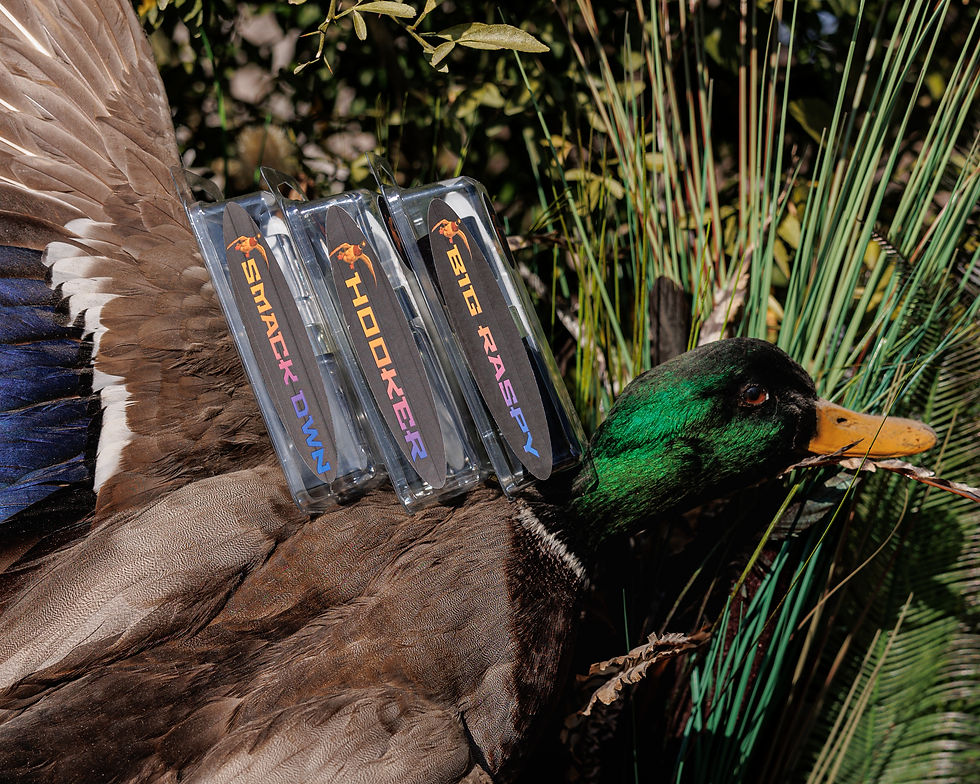 Close-up view of Hooker Duck Call showcasing its craftsmanship