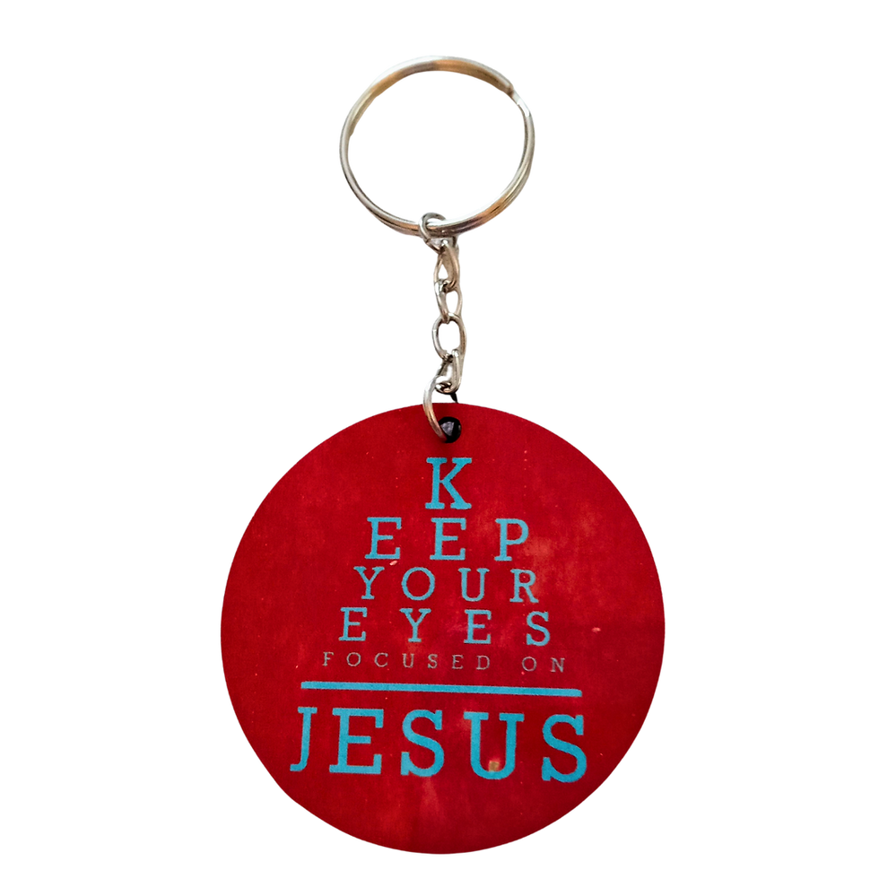 Keychain / Keep your eyes focused on Jesus