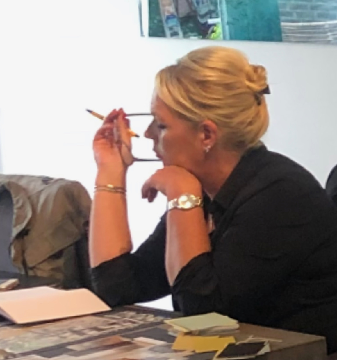 Wendy aan het werk