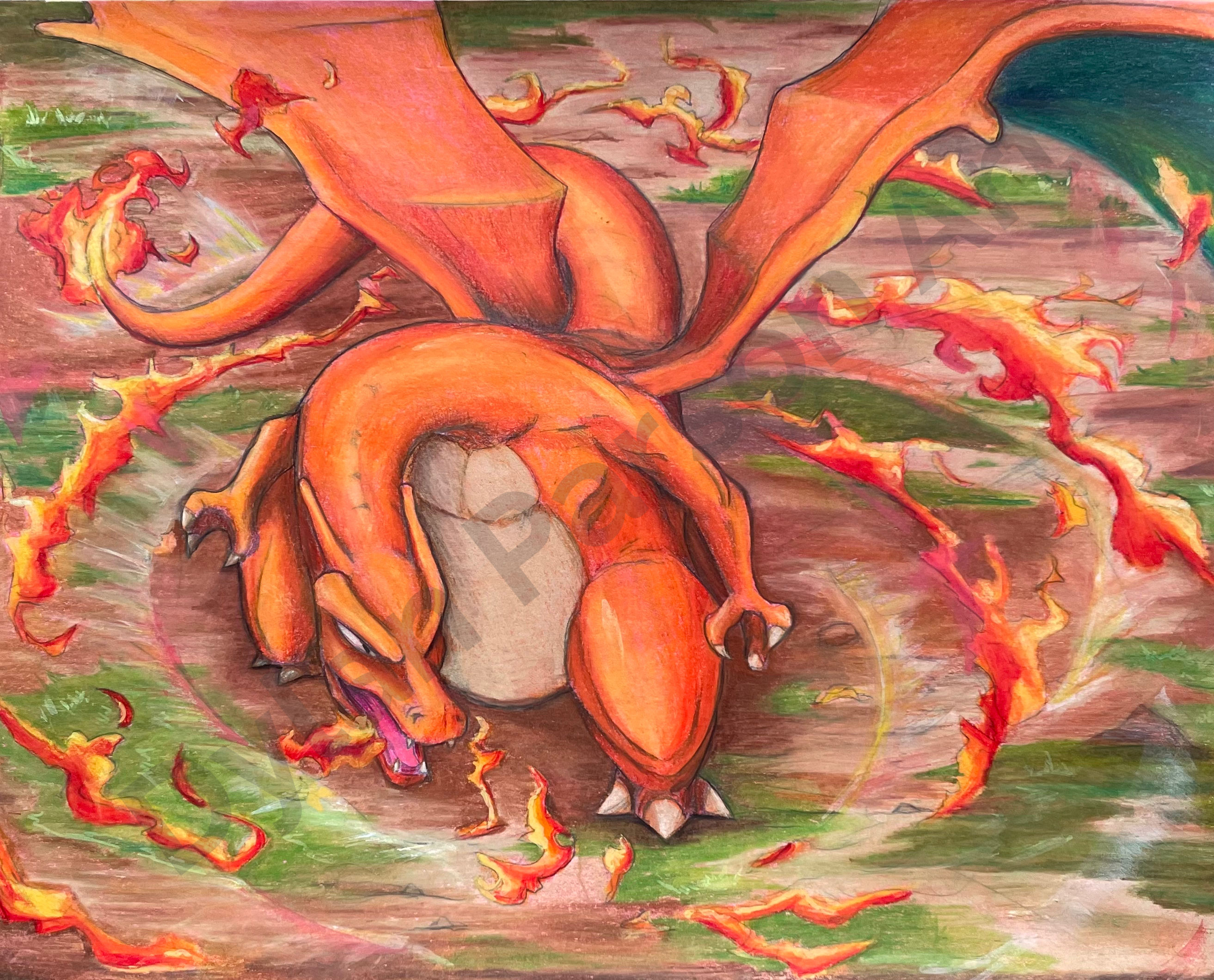 Original Blazing Dragon Artwork