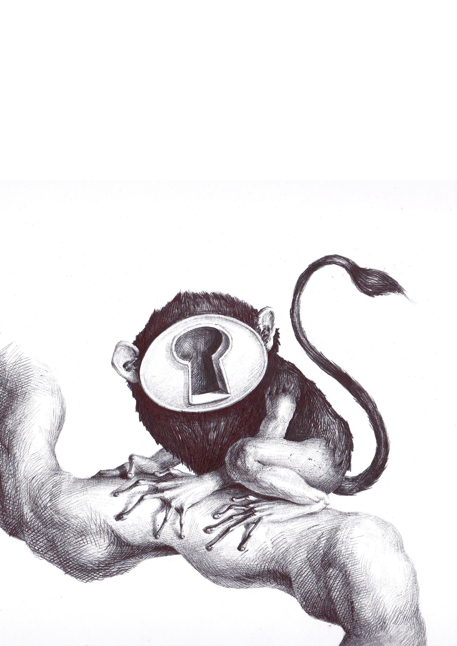 SINGE SERRURE - de Bornéo A5