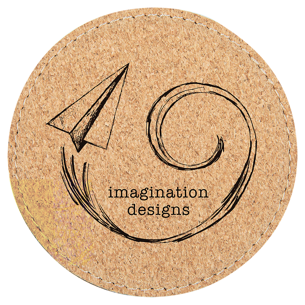 Thumbnail: 4" Round Leatherette Coaster