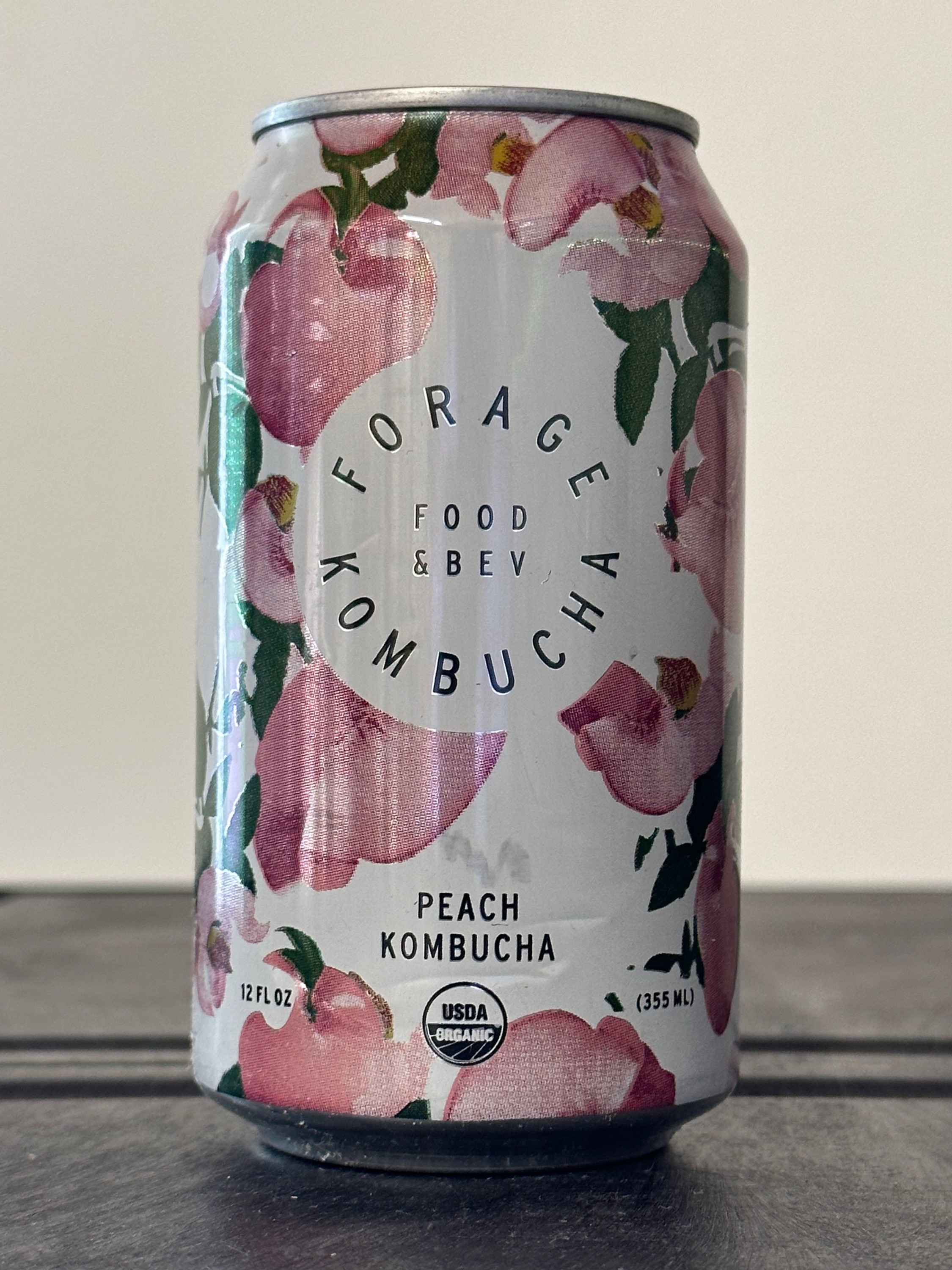 Forage Kombucha Peach Kombucha 