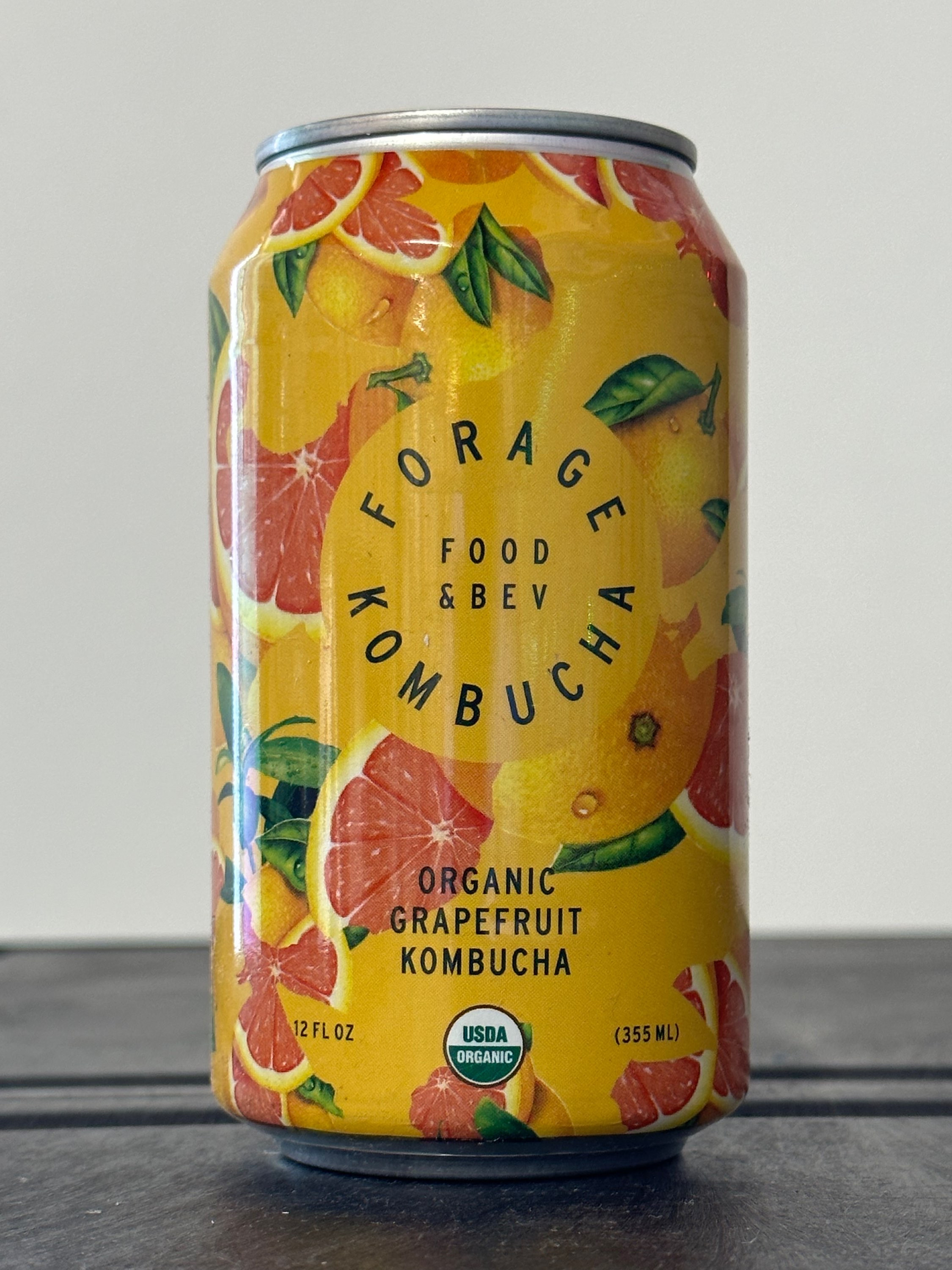 Forage Kombucha Organic Grapefruit Kombucha 