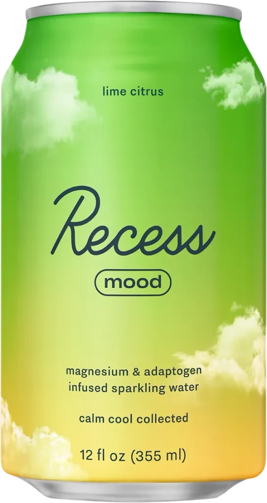 Recess Mood Sparkling Water Lime Citrus