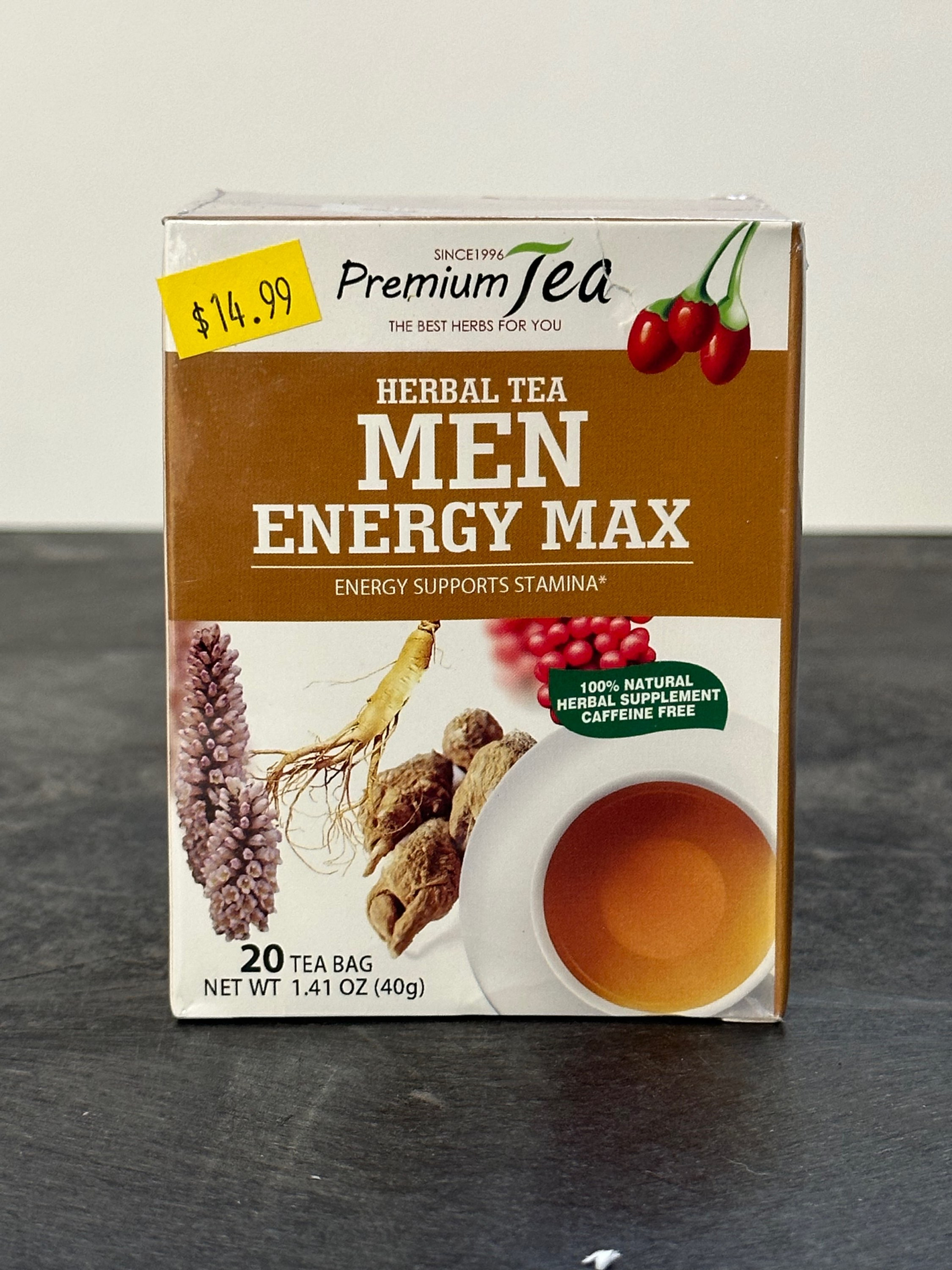 Mens energy max herbal tea