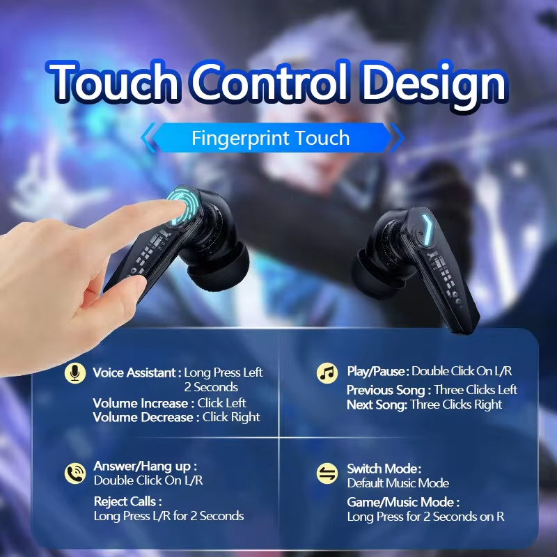 Miniatura: Fone Bluetooth Lenovo GM2 Pro 5.4 – Gamer Sem Fio