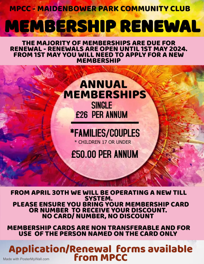 MEMBERSHIP RENEWAL 