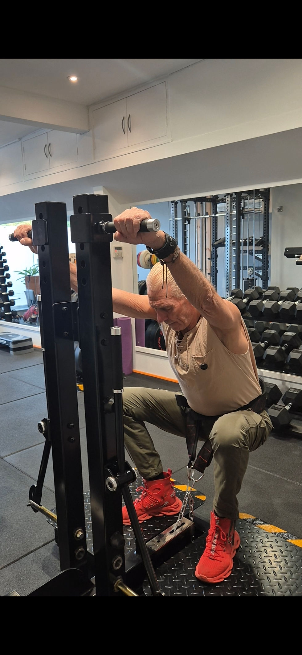 Belt squat machine inside The Training Lounge private gym in Exmouth