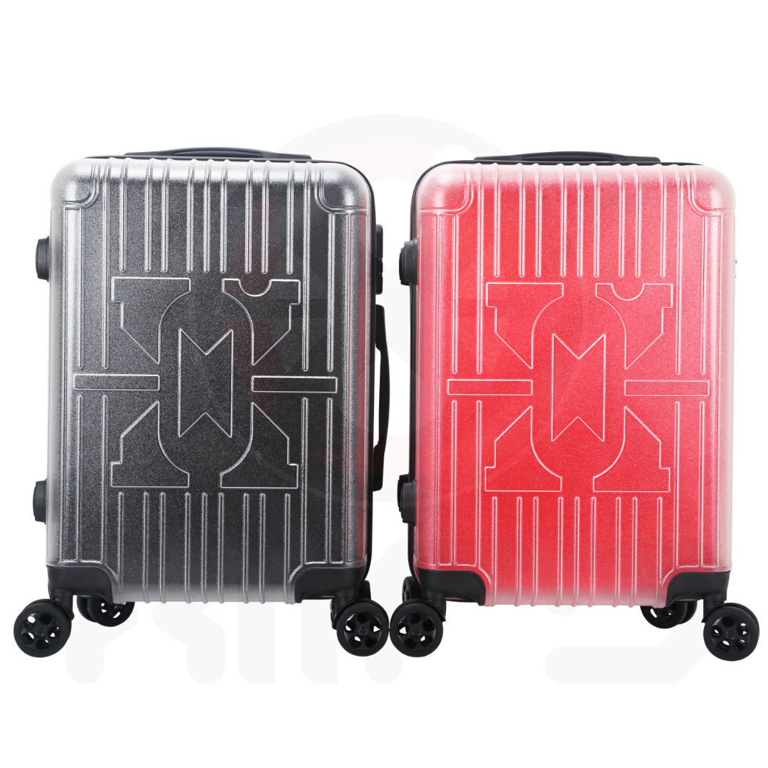 Maleta De Mano De 20" Traslucida Con Candado Y Bolsa Para Laptop