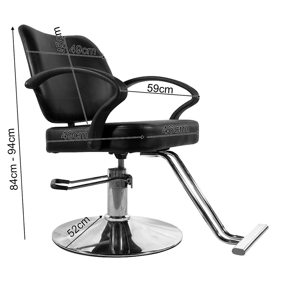 Miniatura: Silla Hidráulica Mod S Para Barberia, Peluquería Sillón De Salón