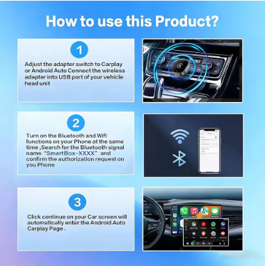 Thumbnail: Wireless CarPlay Adapter for iPhone - No Audio Lag, Auto-Connect - Convert Facto