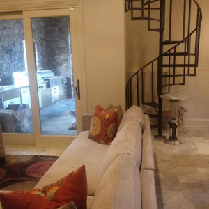 Dr. Lansford's pool house & outdoor kitchen