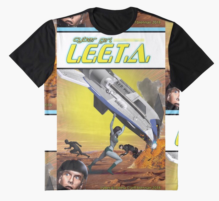 Cyber Girl L.E.E.T.A. action comics homage shirt