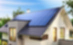 solar panel installed on home