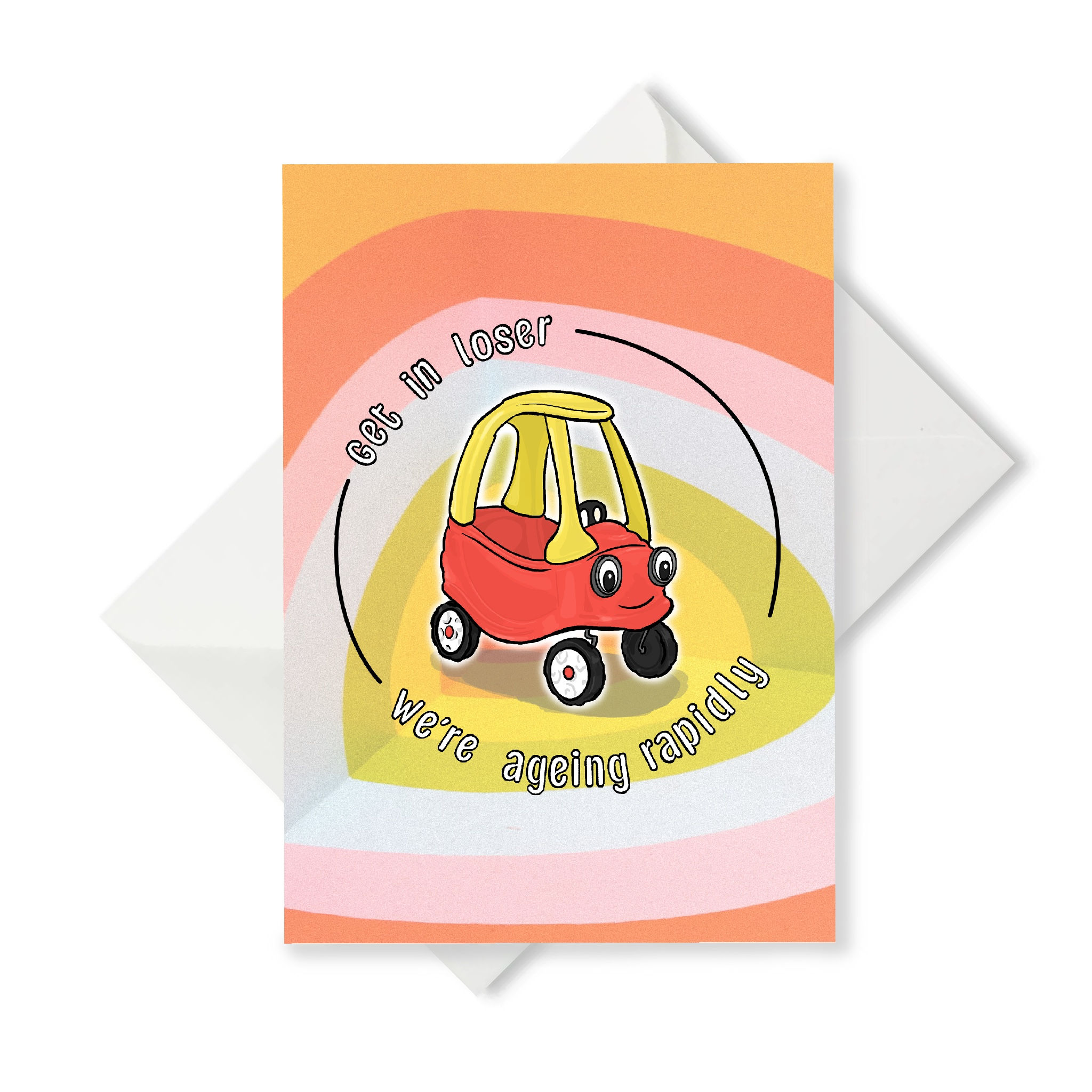 Ageing Rapidly A6 Greeting Card