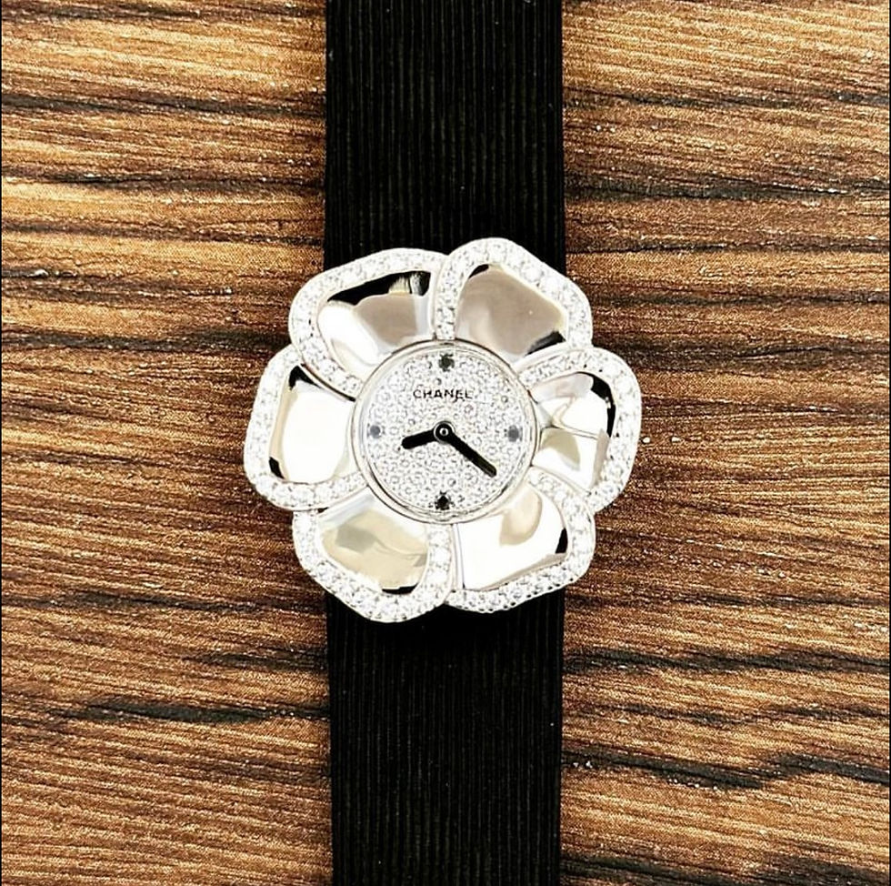 CHANEL CAMELLIA  DIAMOND WATCH REF..H1190(M07960)