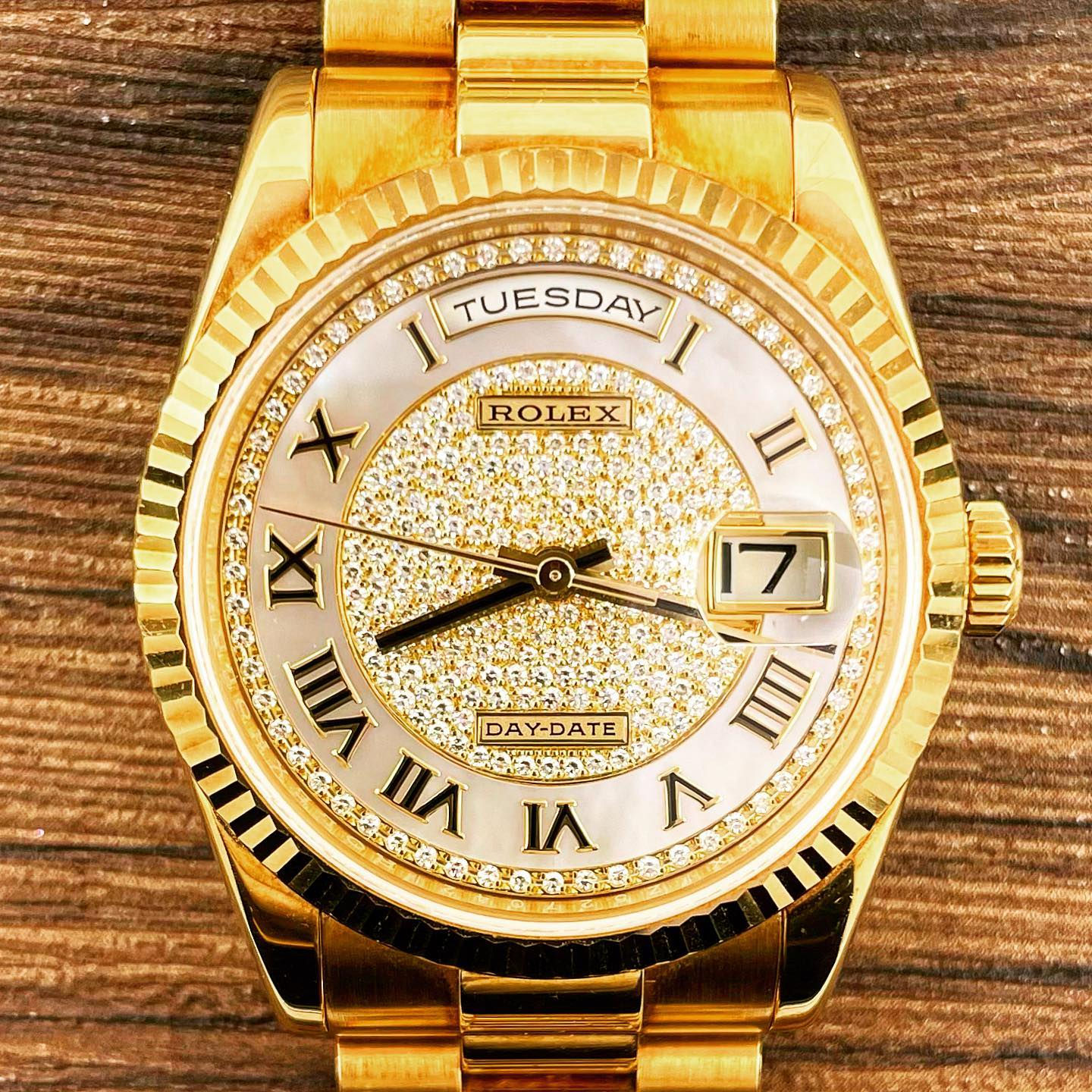 ROLEX 18K YG DAY-DATE REF.118238NRZ (M07092)