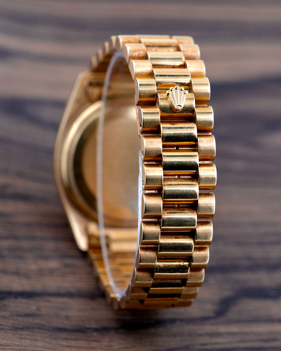 Thumbnail: ROLEX DAY-DATE REF.18038 "BROWN VIGNETTE DIAL"(M08918)