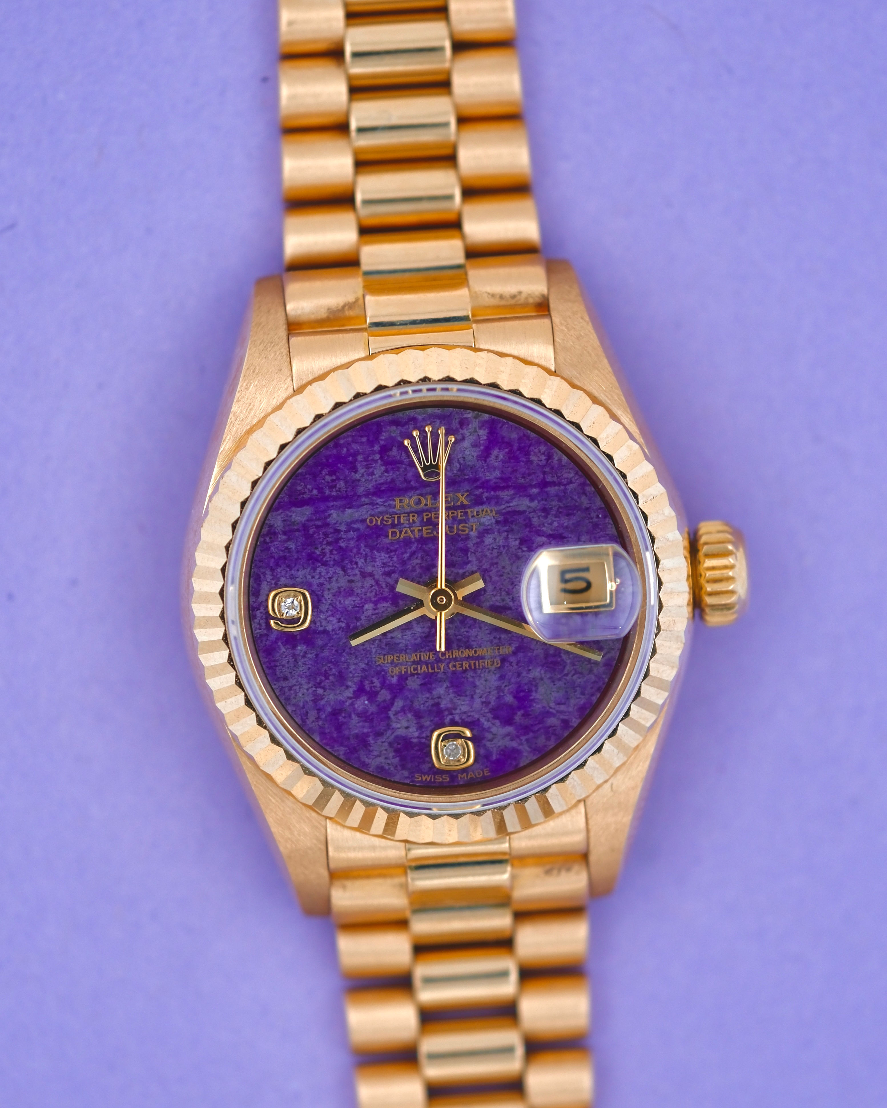 ROLEX DATEJUST REF.69178 "SUGILITE 6-9 DIAMOND DIAL" (M09088)