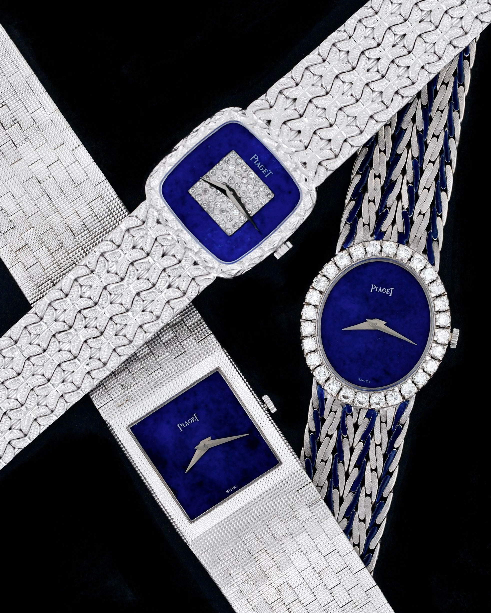 PIAGET 18K WHIE GOLD LAPIS LAZULI