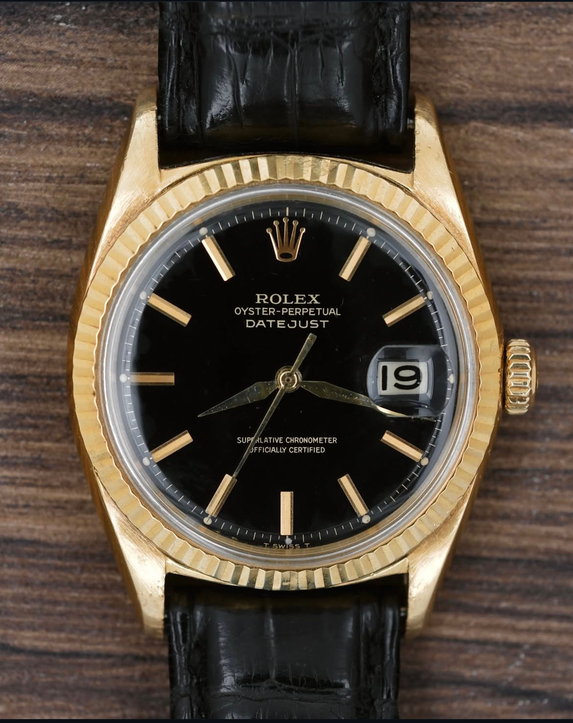 ROLEX DATEJUST REF.1601 "NON POLISH GILT DIAL" (M08732)