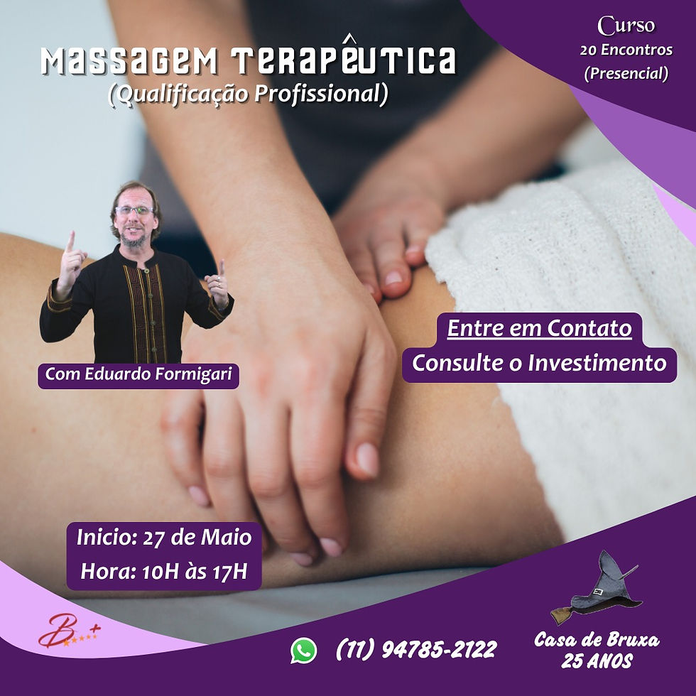 Curso - Massagem Terapêutica com Eduardo Formigari