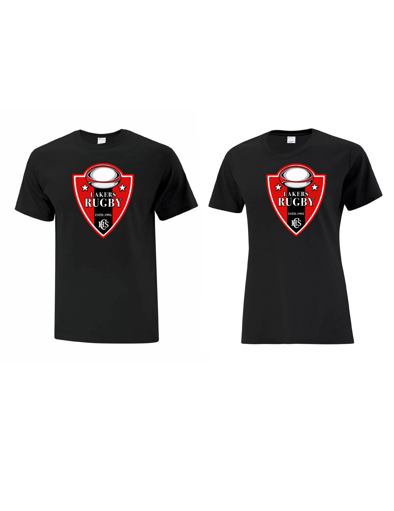 CHS - Rugby Tee Black (Men's-Ladies)