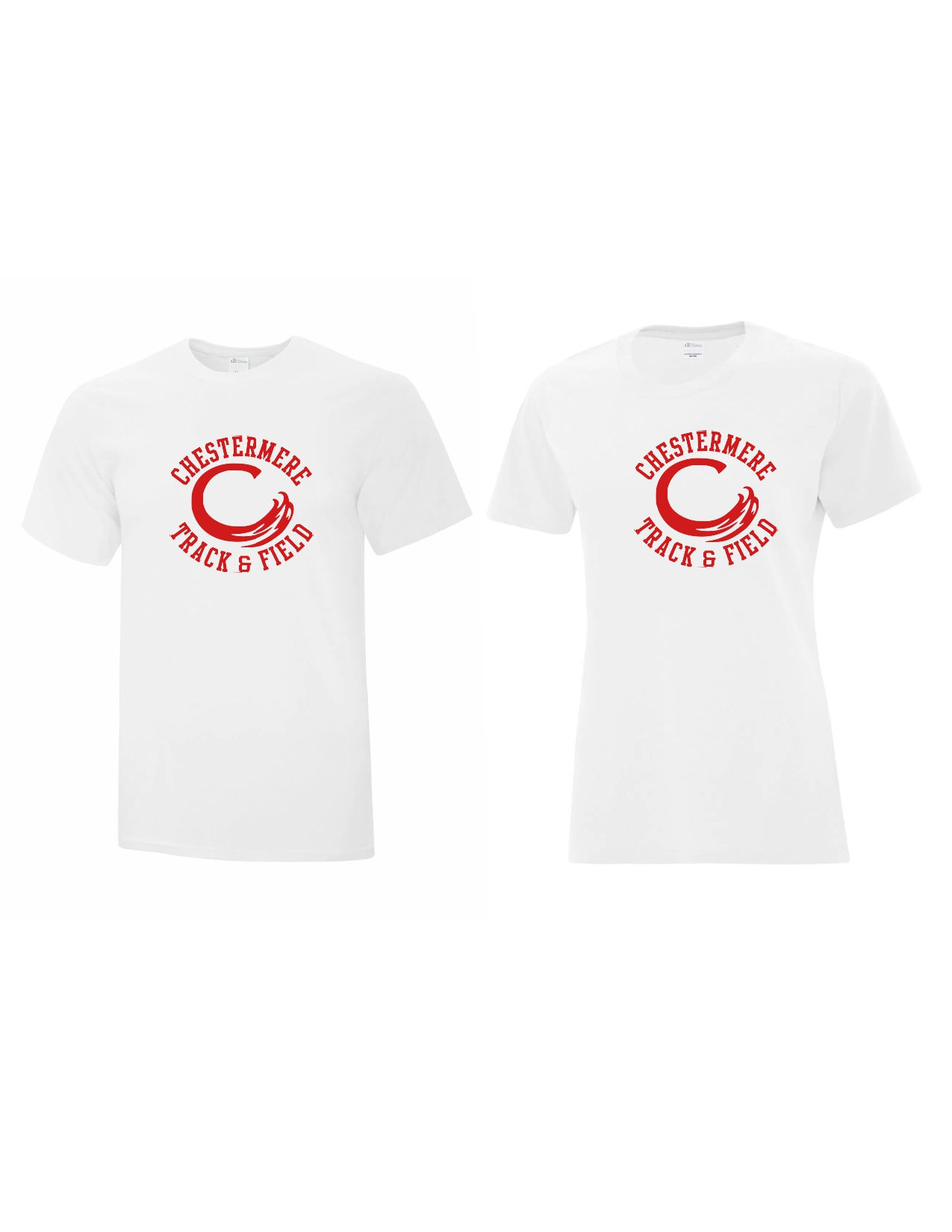 CHS - Track Tee White (Men's-Ladies)