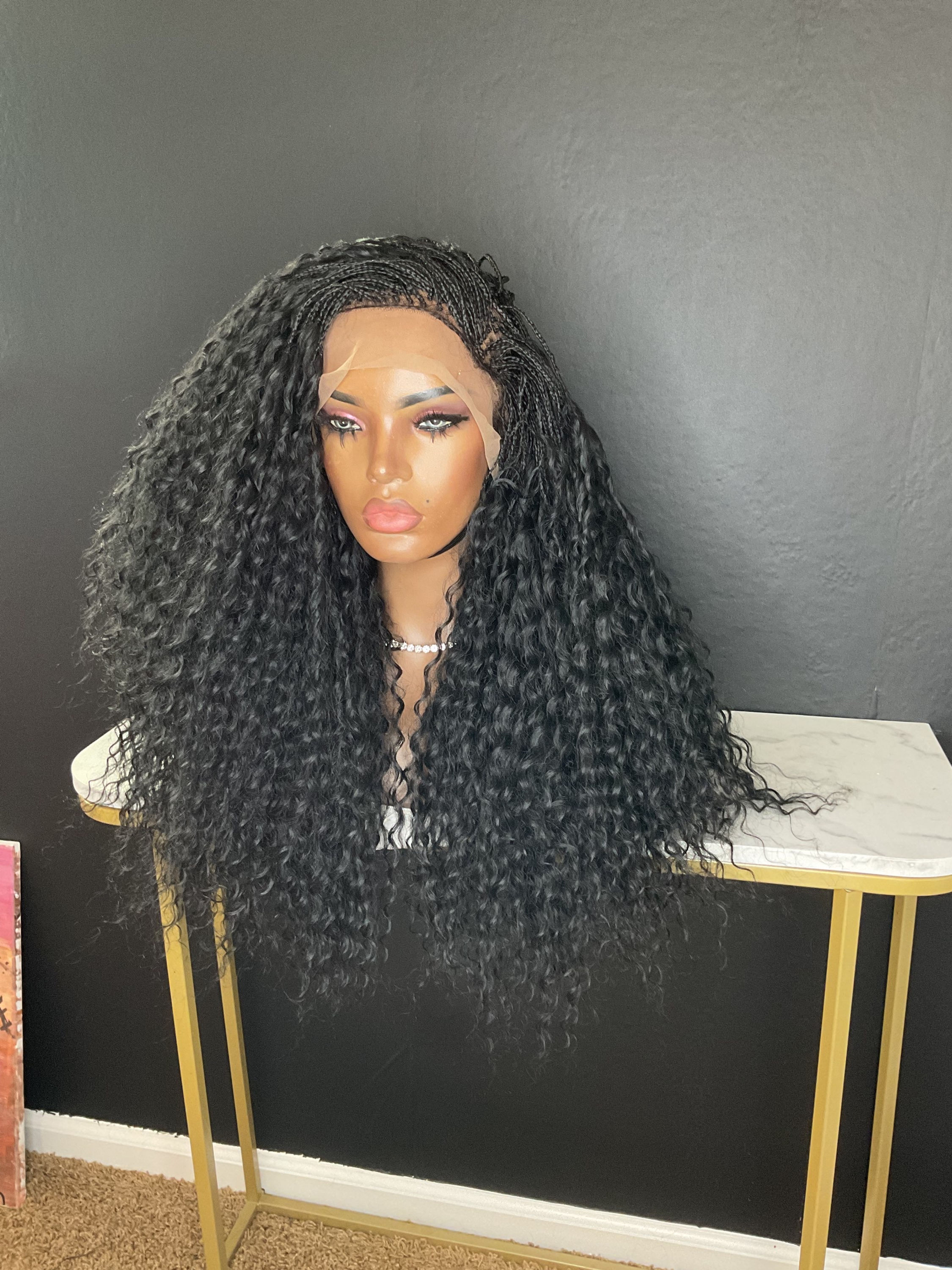 Microbraid full lace wig